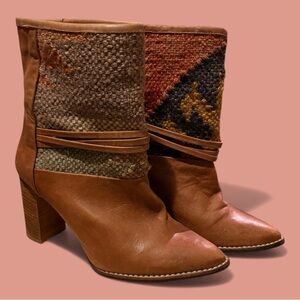 Unique Western Stye Ankle Boots by Howsty